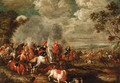 A cavalry battle - (after) Jan Peeter Verdussen