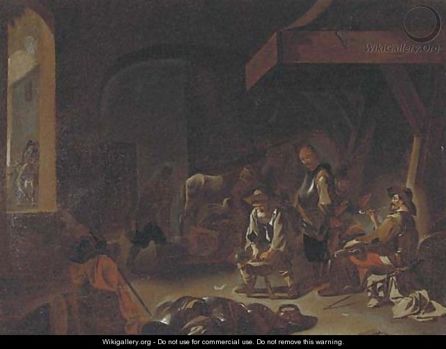 Figures in a forge - (after) Jan Miel