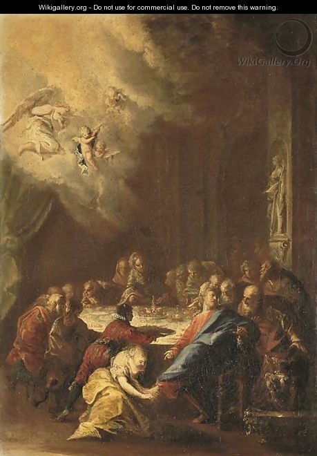 Christ in the House of Simon the Pharisee - Domenico Guidobono