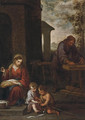 The Holy Family with the Infant Saint John the Baptist - Bartolome Esteban Murillo