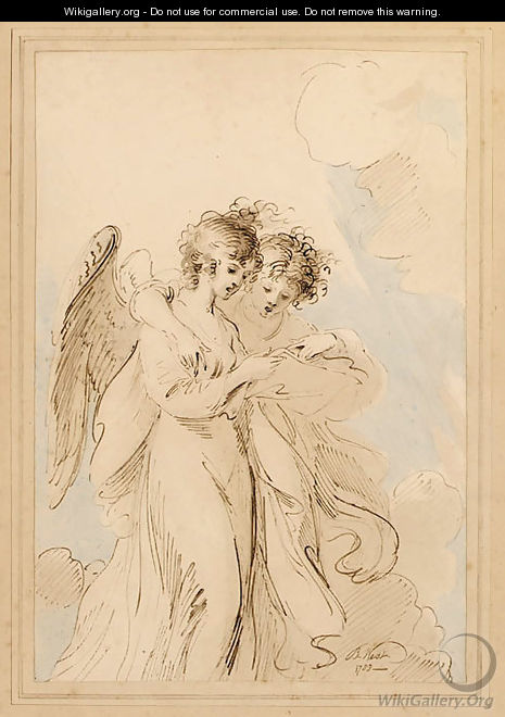 Two Angels singing - Benjamin West