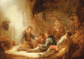 Soldiers playing cards in a grotto - Benjamin Gerritsz. Cuyp