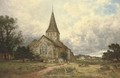 The village church - Benjamin Williams Leader