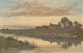 On the Severn - Benjamin Williams Leader