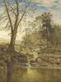 A sunny stream - Beardon, Dartmoor - Benjamin Williams Leader