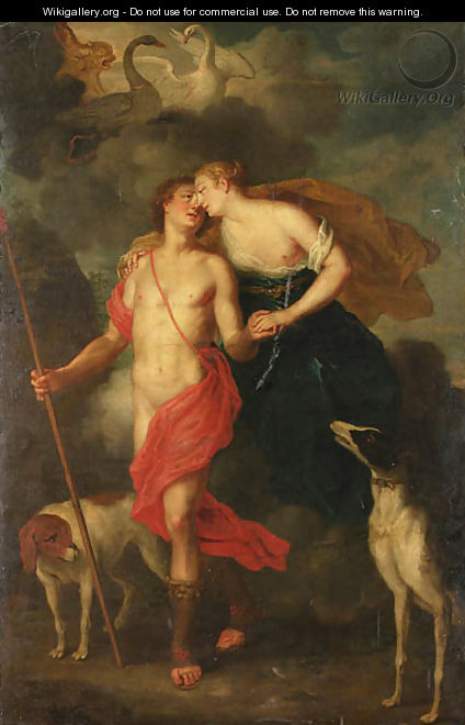 Venus and Adonis - Balthasar Beschey