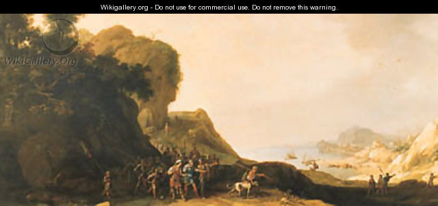 A coastal landscape with Saul after the Conversion - Bartholomeus Breenbergh