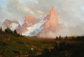 An extensive Alpine landscape - Baron Heinrich Von Pechmann