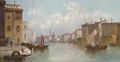 Trading vessels on the Grand Canal, Venice - (after) William Meadows