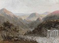A ruined temple in an Italianate landscape - (after) William Linton