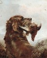 A gun dog with a grouse - (after) William Woodhouse