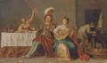 Elegant company playing music and merrymaking in an interior - (after) Willem Bartsius