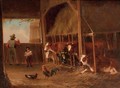 Helping father in the stable - Augustus Knip