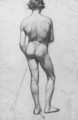 A male nude - August Allebé