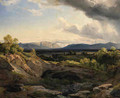 An Extensive Mountainous Landscape - August Albert Zimmermann