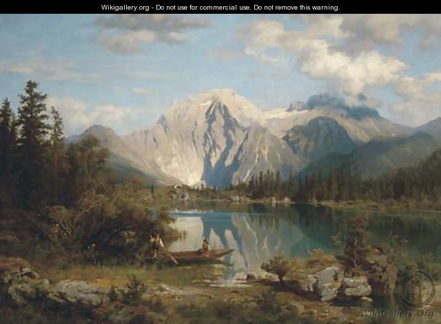 In the shadow of the Alps - August Wilhelm Leu