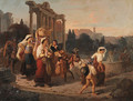 Leaving Rome at dusk - August Von Heckel