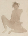 Femme nue assise aux jambes ecartees - Auguste Rodin