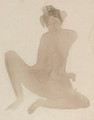 Femme nue assise aux jambes ecartees - Auguste Rodin