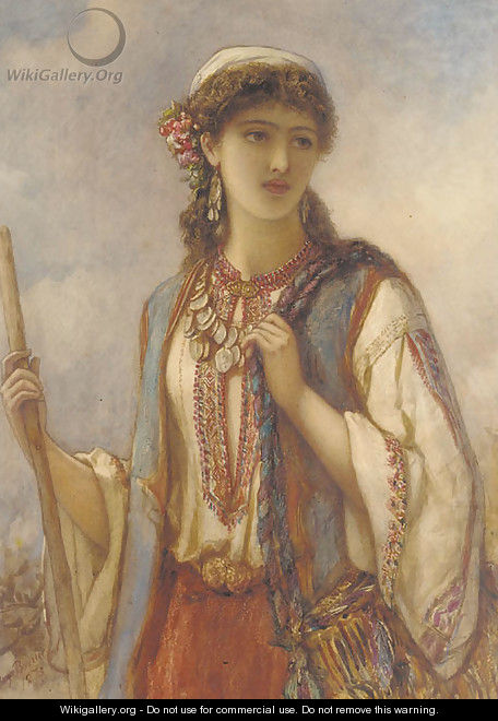 The gipsy maid - Auguste Jules Bouvier, N.W.S.