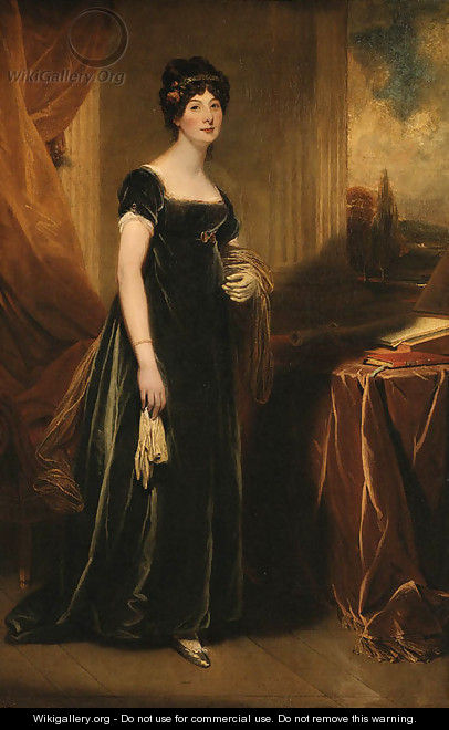 Portrait of Lady Burdett - (after) Sir Martin Archer Shee