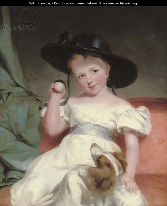 Portrait of a child - (after) Sir Martin Archer Shee
