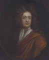 Portrait of Edmund Rooke, bust-length, in an orange wrap - (after) Kneller, Sir Godfrey