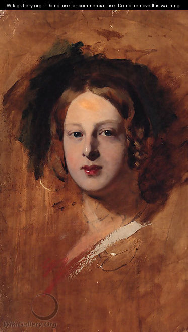 Portrait study of a Lady, throught to be Queen Victoria - (after) Sir George Hayter