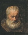 A head study of a bearded man - (after) Dyck, Sir Anthony van