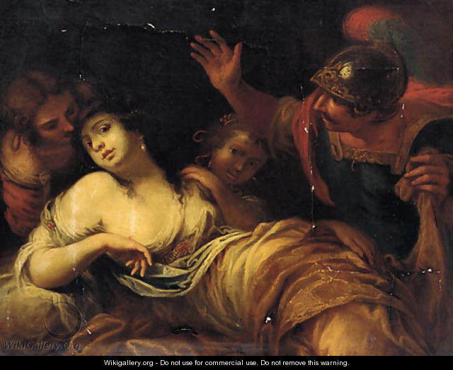 Tarquin and Lucretia - (after) Sebastiano Mazzonin
