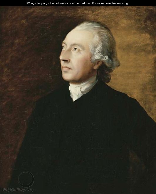 Portrait of the Rev. Humphry Gainsborough (1718-76), half-length, in a black coat - (after) Gainsborough, Thomas