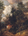 A Country House In A Wooded Landscape - (after) Thomas Churchyard