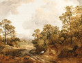 A wooded Landscape with Shepherds and Cows - (after) Thomas Barker Of Bath