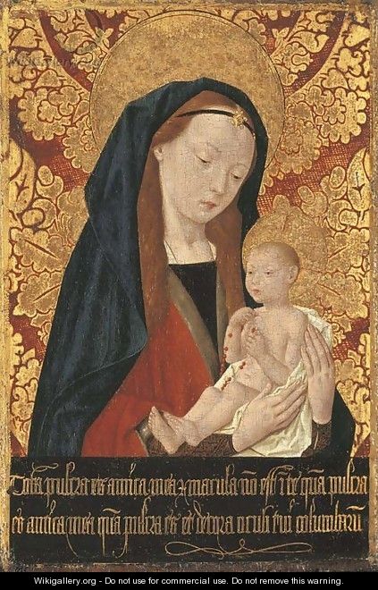 The Virgin and Child - (after) The Master Of Saint Giles
