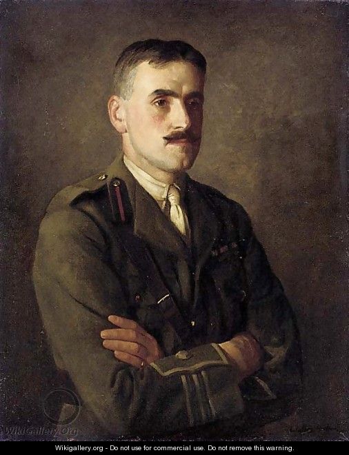 Portrait of a Staff officer of the Royal Army Ordnance Corps with the rank of Major - (after) Walter C. Strich Hutton