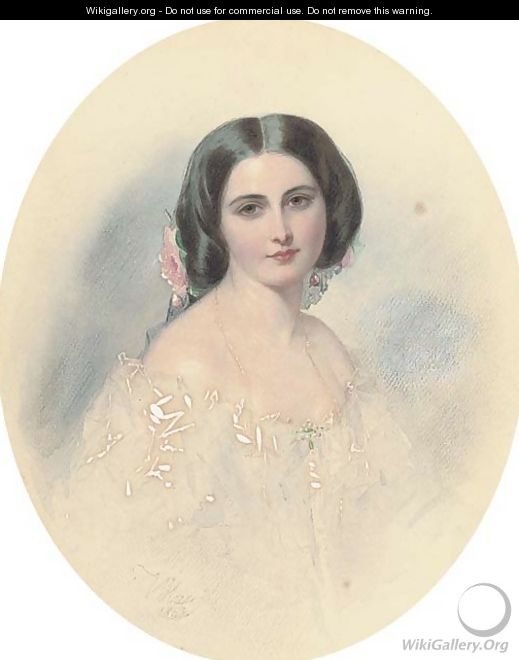 Portrait of a lady - (after) Vladimir Ivanovich Hau