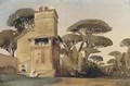 A Tuscan villa surrounded by trees - (after) Thomas Shotter Boys