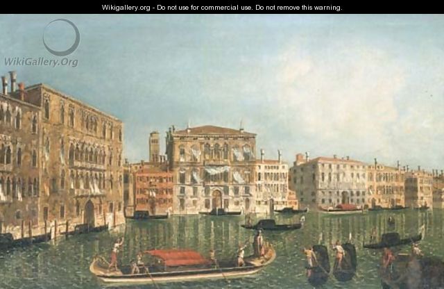 The Grand Canal, Venice, with Palazzo Foscari and Palazzo Balbi - (after) Michele Marieschi