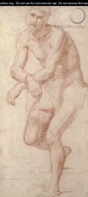 Study for Christ as the Man of Sorrows - (after) Ottavio Vannini