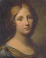 Portrait of a young woman, head and shoulders - (after) Onorio Marinari