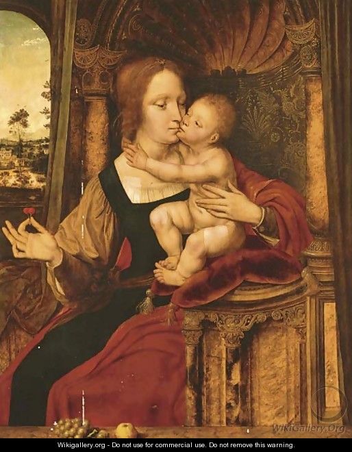 The Madonna of the Cherries - (after) Quinten Massys