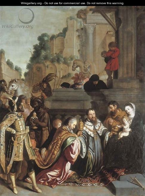 The Adoration of the Magi - (after) Pietro De Lignis