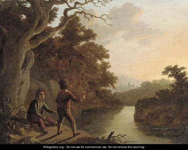 The young anglers - (after) John Wallace Tucker
