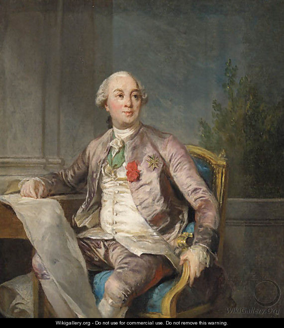 A Portrait Study of Charles-Claude de Flahaut de la Billarderie, Comte d