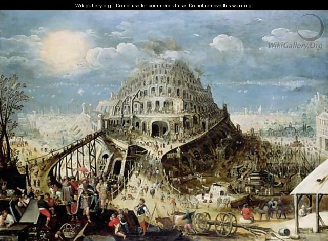 The Tower of Babel - (after) Louis De Caullery
