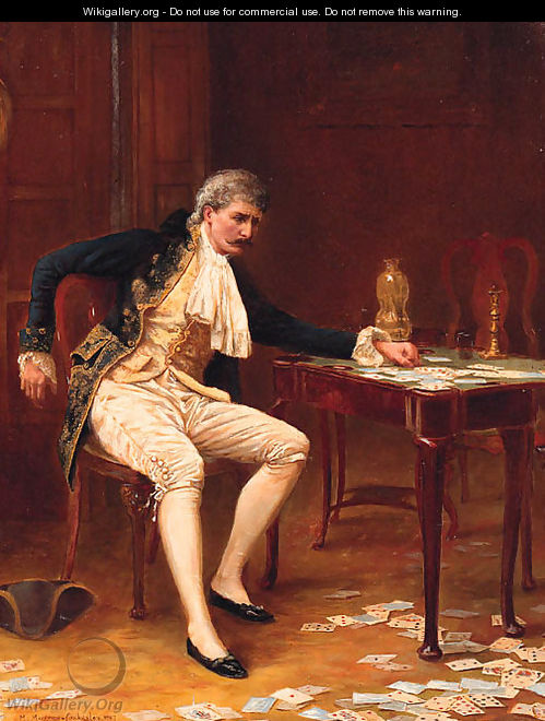 The Frustrated Gambler - (after) Margaret Murray Cookesley
