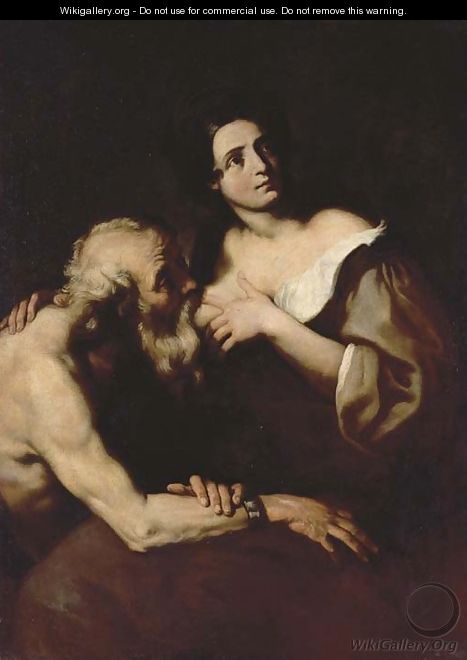 Roman Charity - (after) Luca Giordano