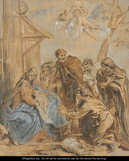 The Adoration of the Shepherds - (after) Jan Van Boeckhorst
