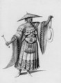 Four Costume Designs A Chinese Priest - (after) Jean I Berain