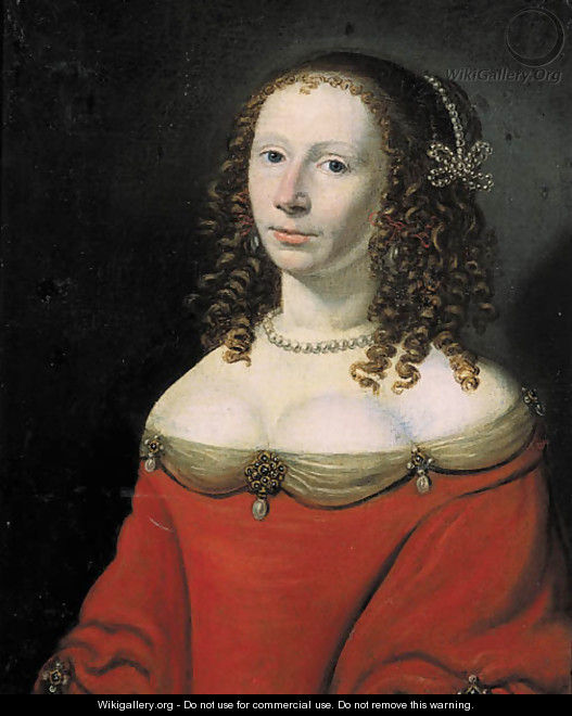 Portrait of Catharina Elisabeth van Soeteren - (after) Jan Van Rossum